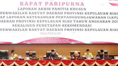 Capaian Pembangunan Kepri Dinilai Baik, DPRD Tetap Beri Catatan untuk Perbaikan