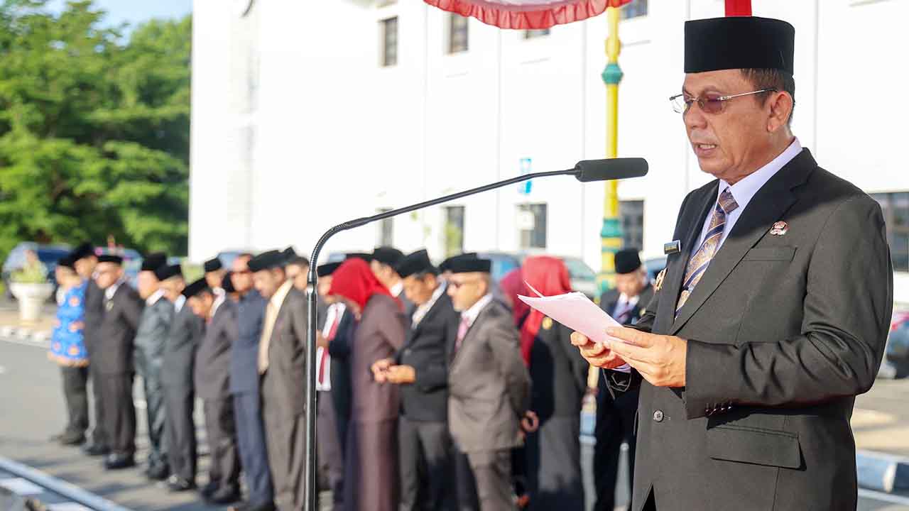 Gubernur Ansar Ahmad Pimpin Upacara Hari Otonomi Daerah ke-30 di Tanjungpinang